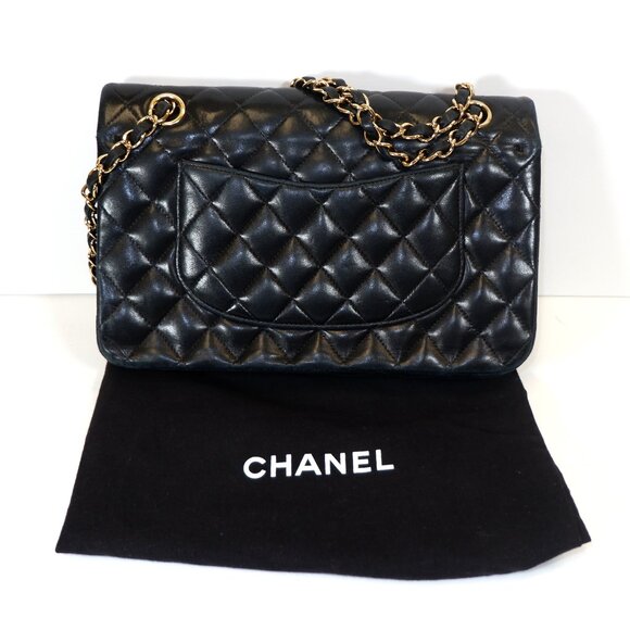 CHANEL Classic Double Flap Lamb Skin Quilted Bag - Picture 2 of 8